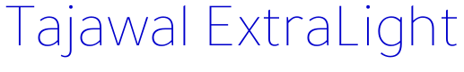 Tajawal ExtraLight шрифт